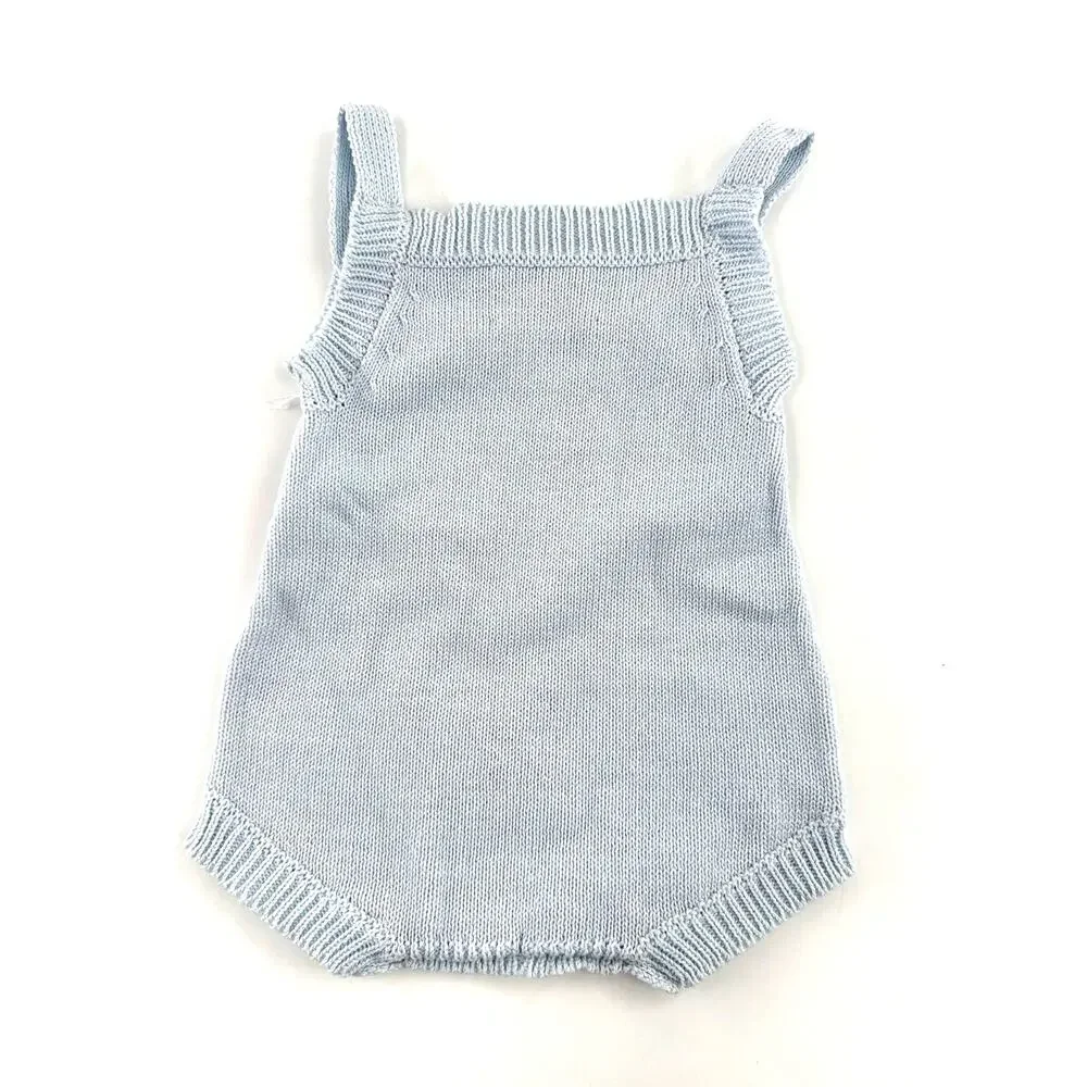 Tecomoabesos Golf Short Knit Overall Blue Size 3M